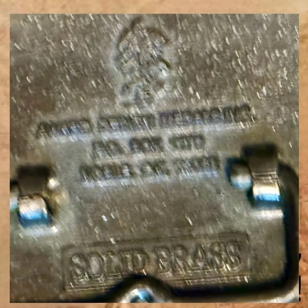 Great State of Texas Solid Brass Vintage Belt Buckle-Award Design Medals
